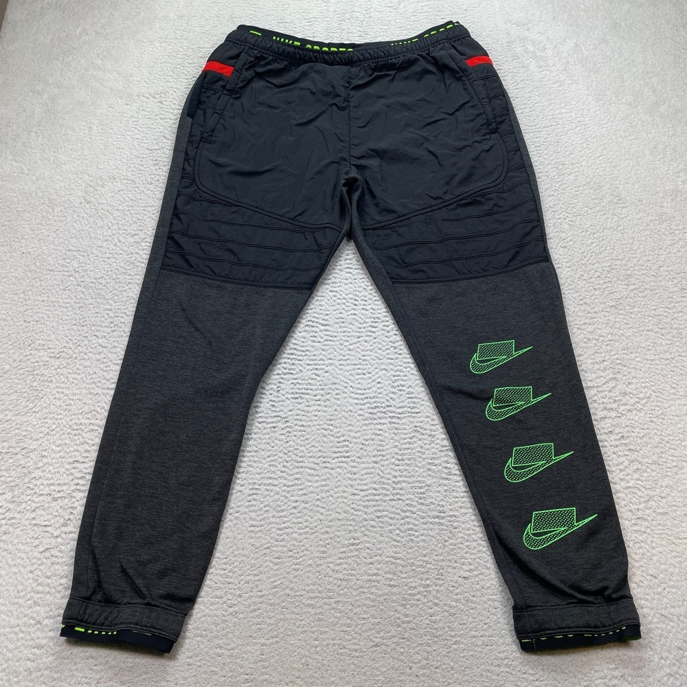 Nike Tech Therma Training Trousers Joggers Pants Sweats Mens Large BV4523 010
